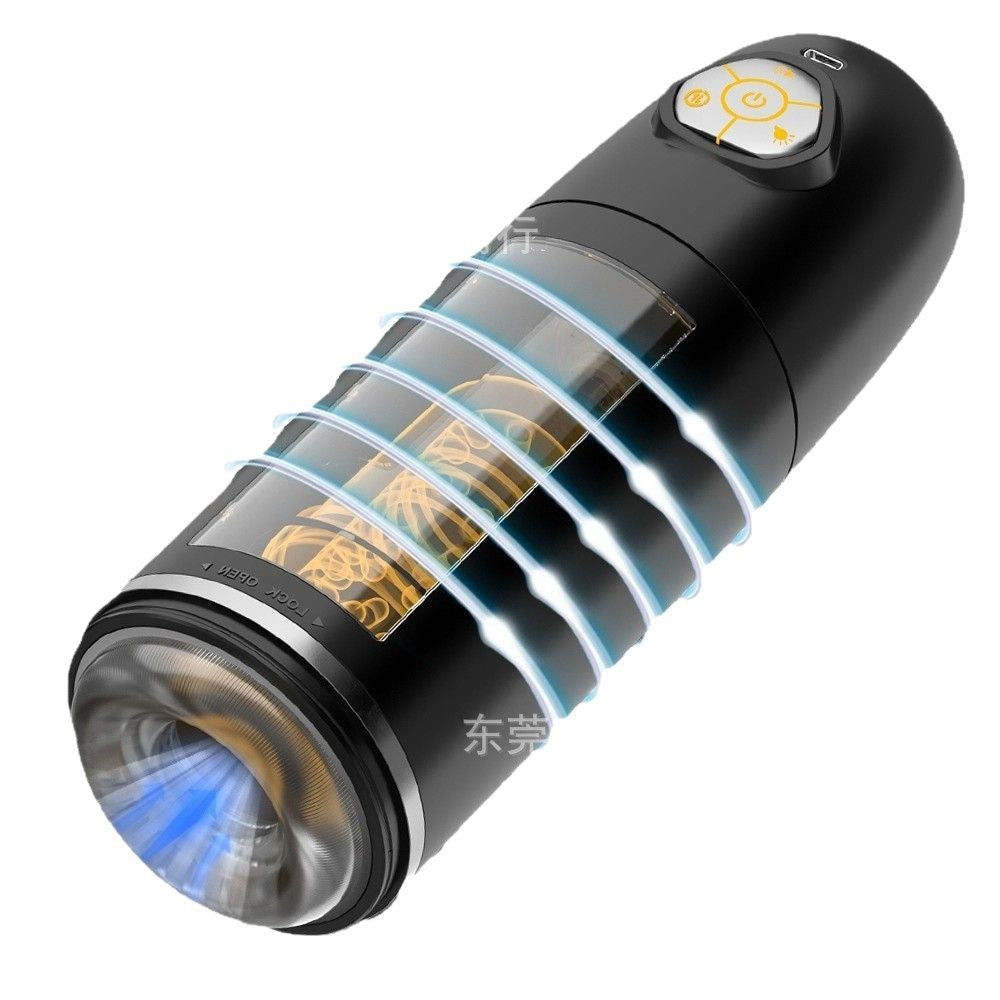 Fully automatic electric space capsule second-generation aircraft cup male rotating and retractable pronunciation male fun masturbator