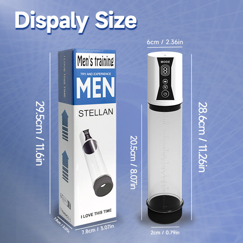 Electric Negative Pressure Vacuum Pump Male Penis Trainer Sucking Stretch Plane Cup Male Masturbation Penis Pump