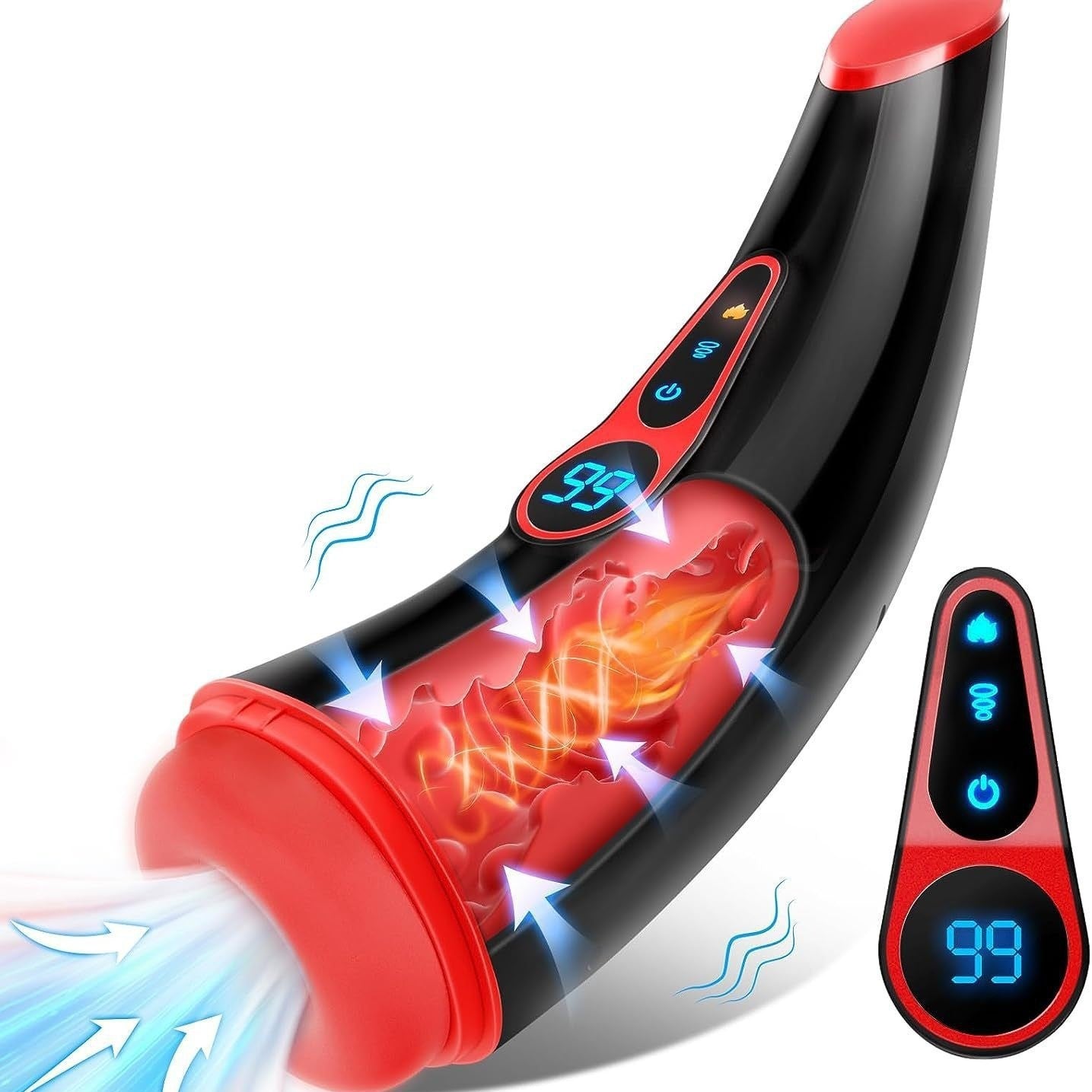 Mengma Pro Plane Cup Men's Multi-frequency Strong Shock Variable Speed Sucking Masturbator Adult Sex Products