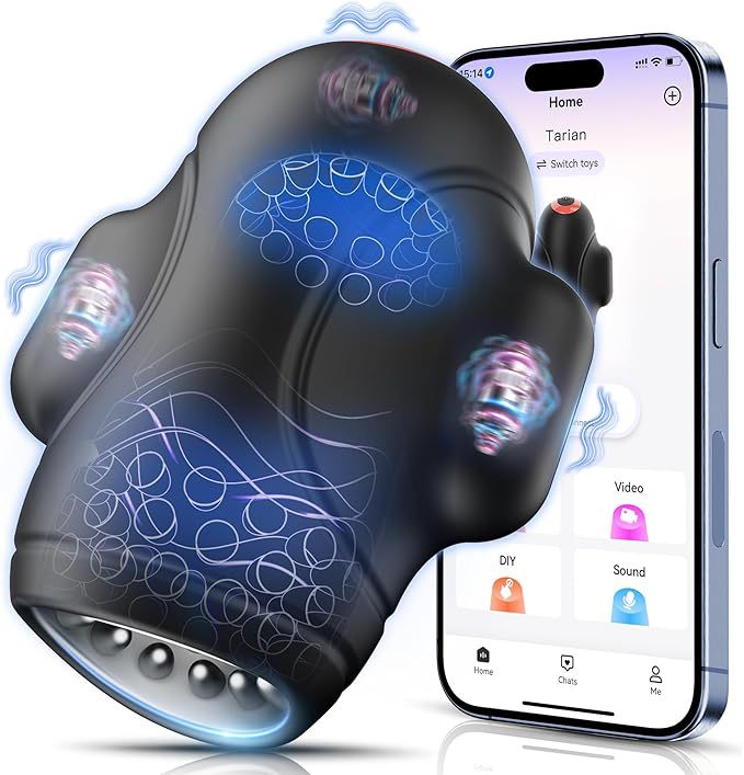 APP Electric Plane Cup Men's Silicone Training Glans Vibration Massager Adult Products Sex Toys