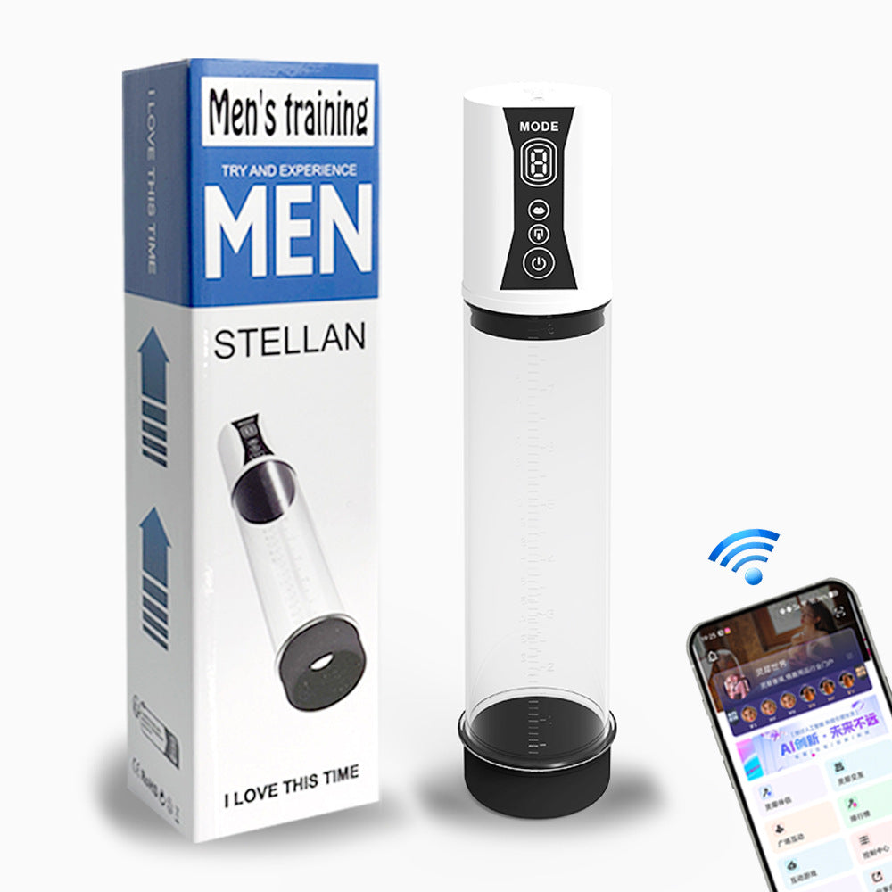 Electric Negative Pressure Vacuum Pump Male Penis Trainer Sucking Stretch Plane Cup Male Masturbation Penis Pump