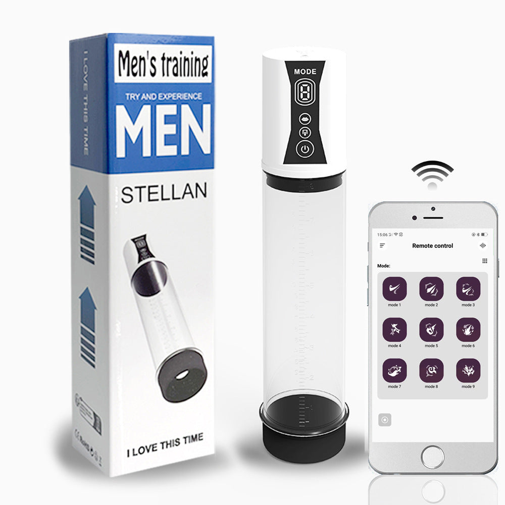Electric Negative Pressure Vacuum Pump Male Penis Trainer Sucking Stretch Plane Cup Male Masturbation Penis Pump